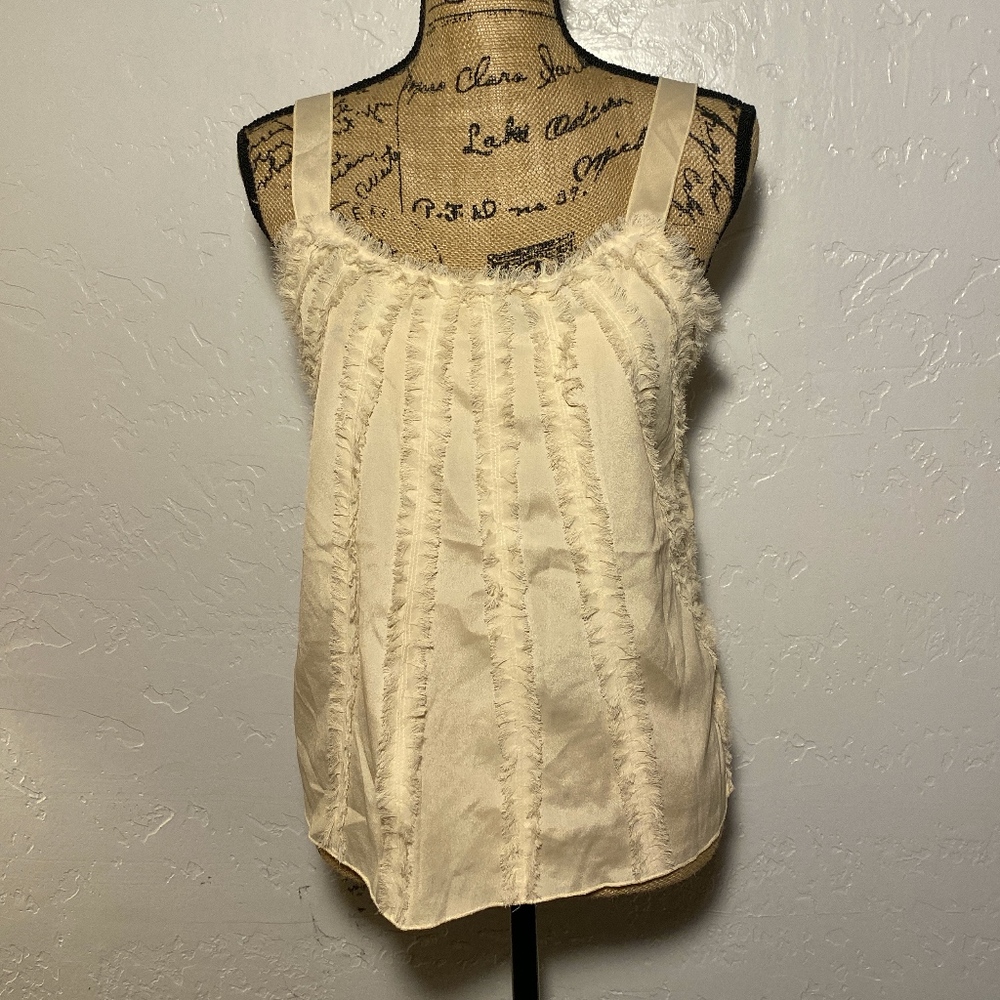Metro 7 cream colored tank top, size small